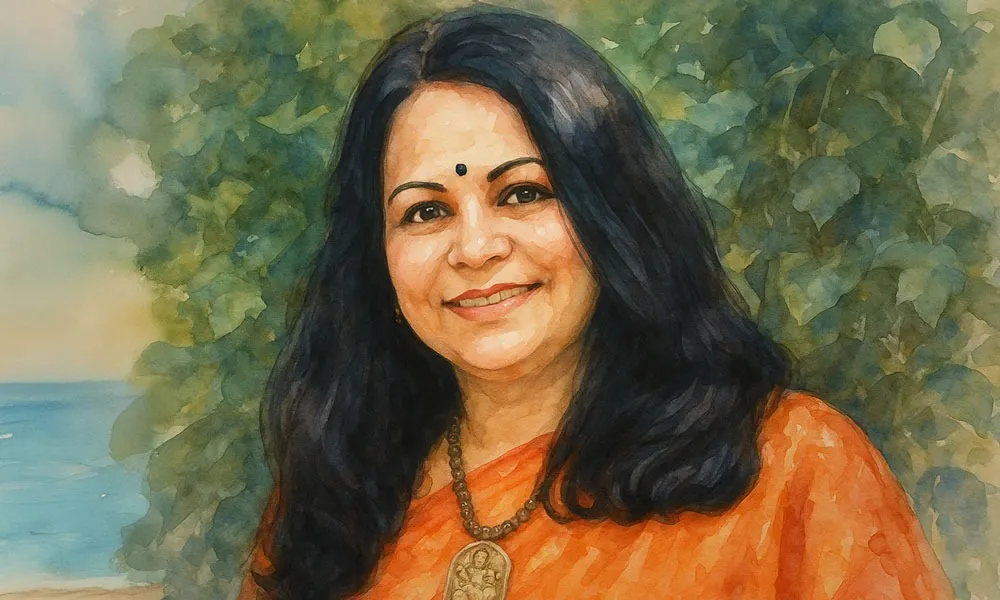 With Shefali Vaidya